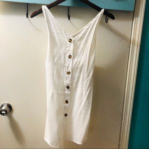 White button down summer dress